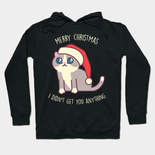 Merry Christmas, I didn't get you anything - Kawaii Kitty Mister Muffins Hoodie